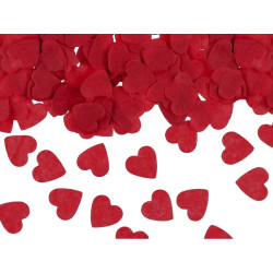 Confetti, Hearts - red, 1,6...