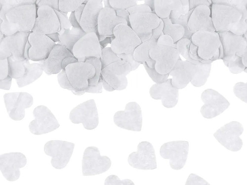 Confetti, Hearts - white, 1,6 x 1,6 cm 15 g