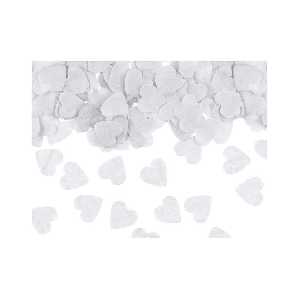 Confetti, Hearts - white, 1,6 x 1,6 cm 15 g