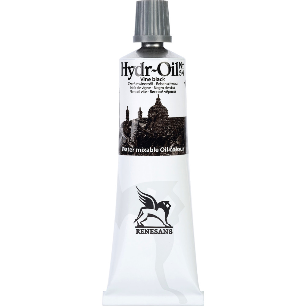 Hydr-Oil water mixable oil paint - Renesans - 54, vine black, 60 ml