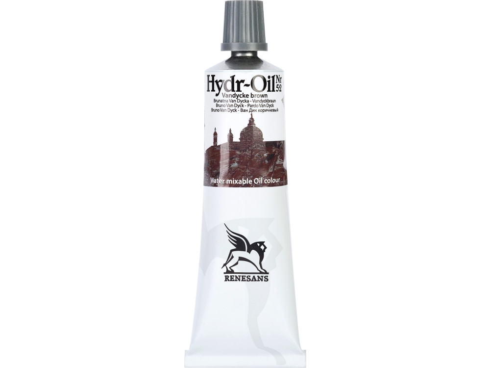 Hydr-Oil water mixable oil paint - Renesans - 52, Vandycke brown, 60 ml