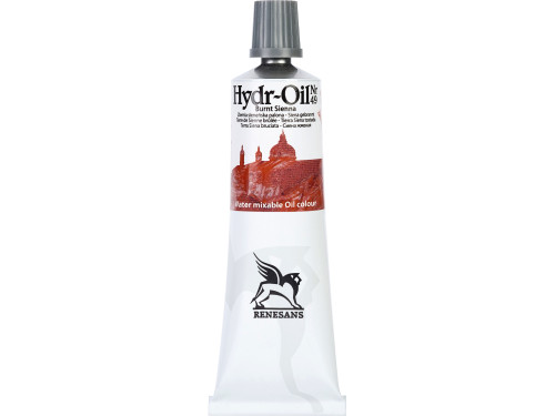 Hydr-Oil water mixable oil paint - Renesans - 49, burnt sienna, 60 ml