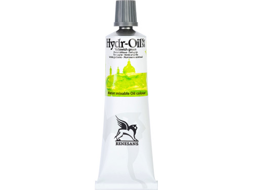 Hydr-Oil water mixable oil paint - Renesans - 38, yellowish green, 60 ml