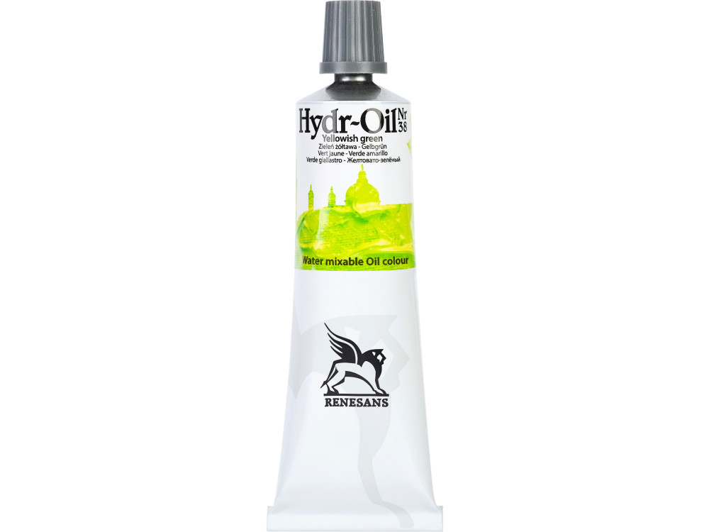 Hydr-Oil water mixable oil paint - Renesans - 38, yellowish green, 60 ml