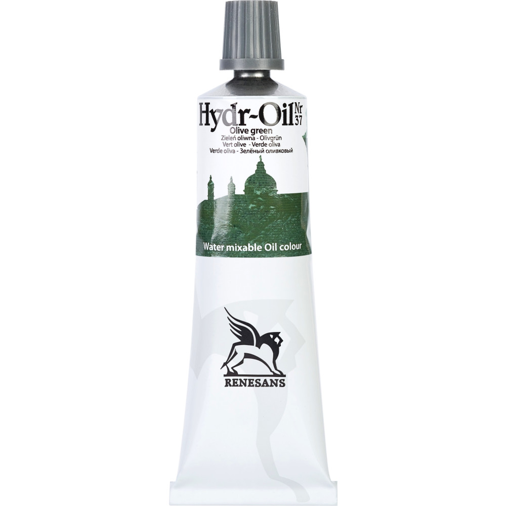 Hydr-Oil water mixable oil paint - Renesans - 37, olive green, 60 ml