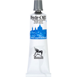 Hydr-Oil water mixable oil paint - Renesans - 30, cyan blue, 60 ml