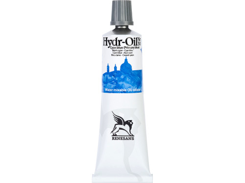 Hydr-Oil water mixable oil paint - Renesans - 30, cyan blue, 60 ml