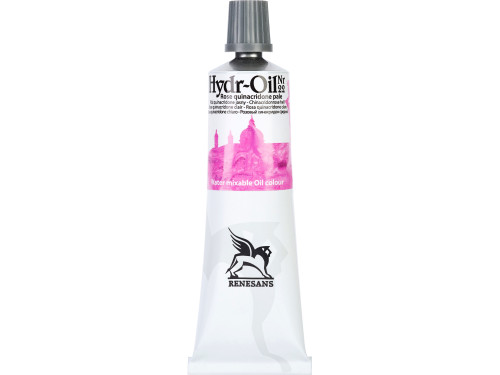 Hydr-Oil water mixable oil paint - Renesans - 22, rose quinacridone pale, 60 ml
