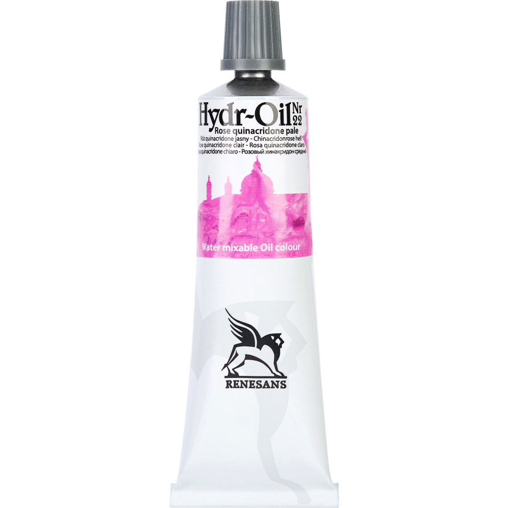 Hydr-Oil water mixable oil paint - Renesans - 22, rose quinacridone pale, 60 ml