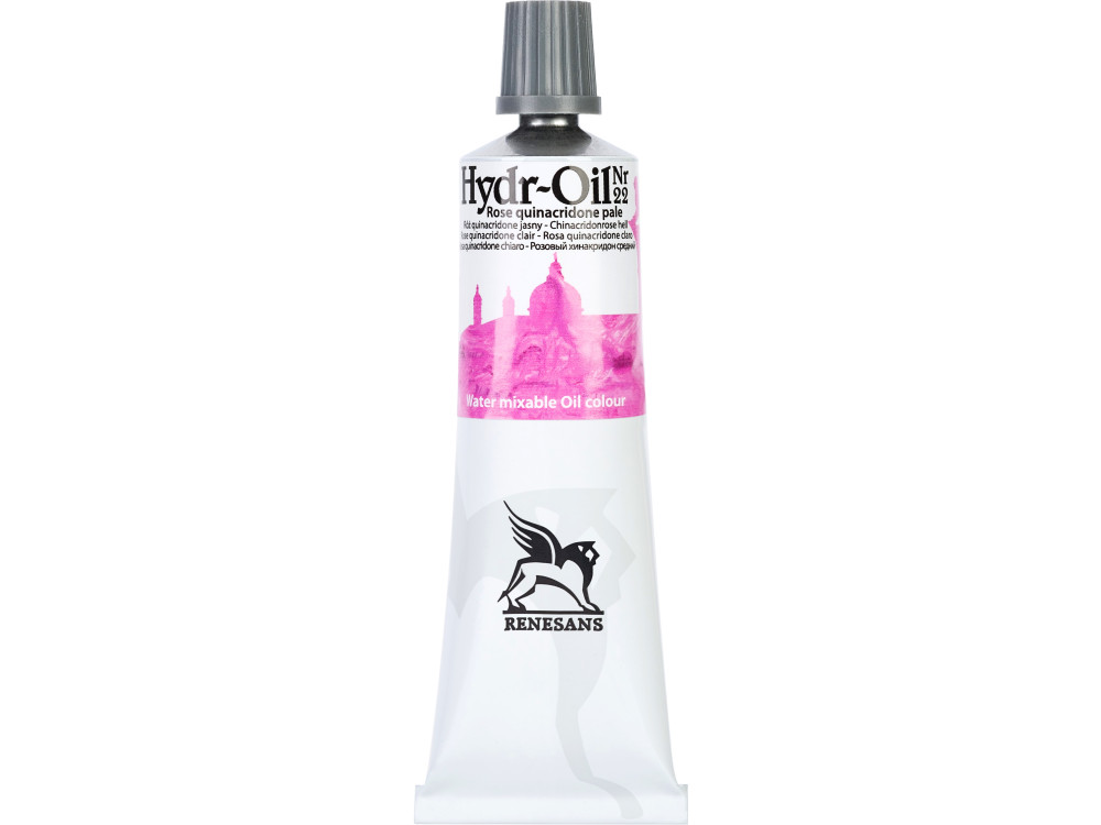 Hydr-Oil water mixable oil paint - Renesans - 22, rose quinacridone pale, 60 ml