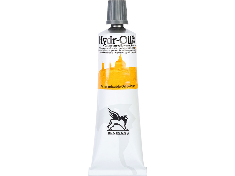 Hydr-Oil water mixable oil paint - Renesans - 10, cadmium yellow medium hue, 60 ml