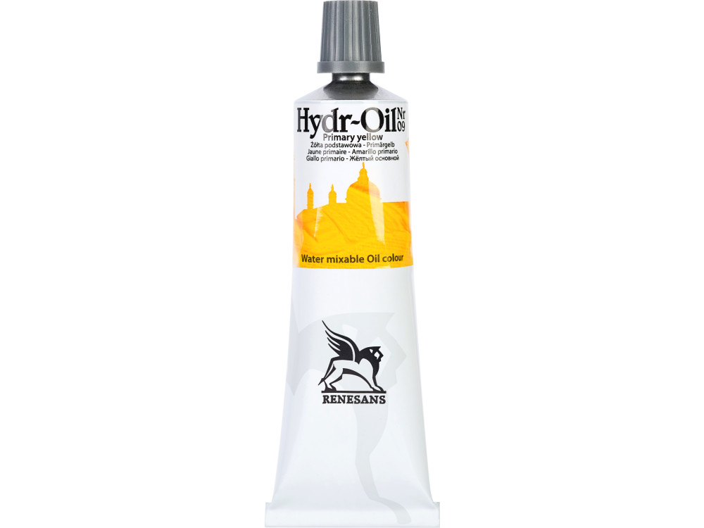 Hydr-Oil water mixable oil paint - Renesans - 09, primary yellow, 60 ml