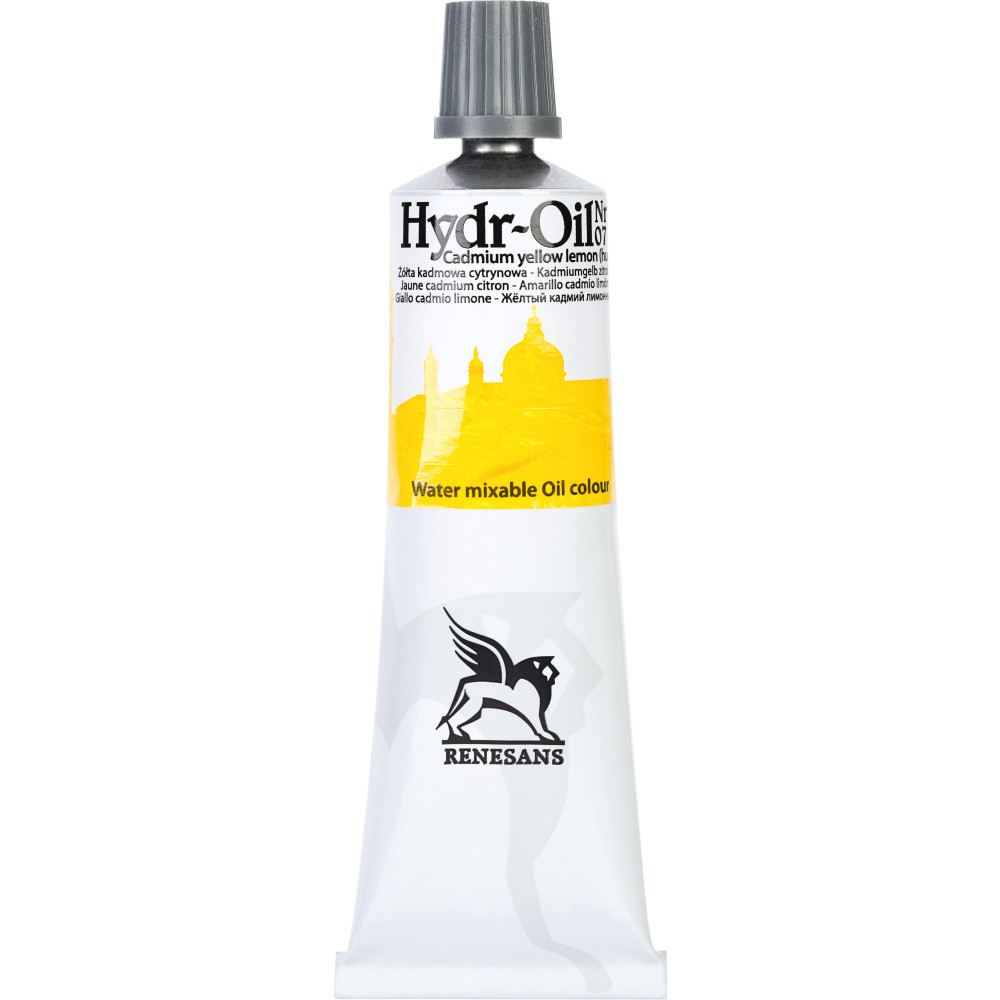 Hydr-Oil water mixable oil paint - Renesans - 07, cadmium yellow lemon hue