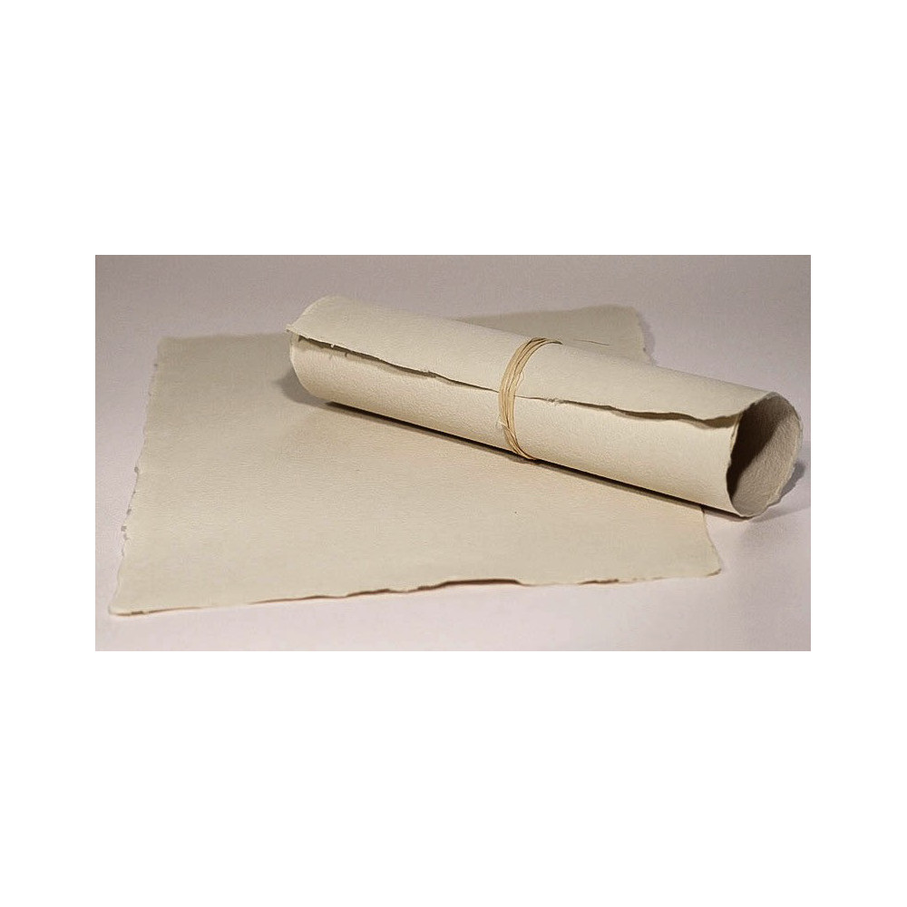 Handmade paper - Kalander - cappuccino, linen, A5