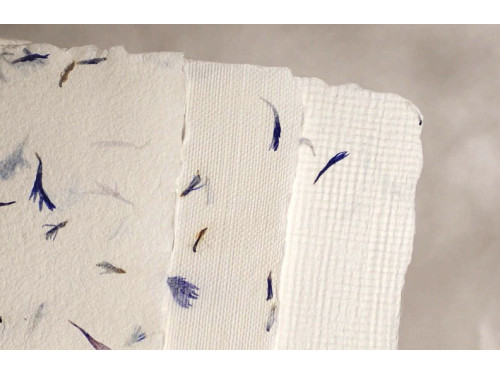 Handmade paper - Kalander - cornflower, smooth, A5