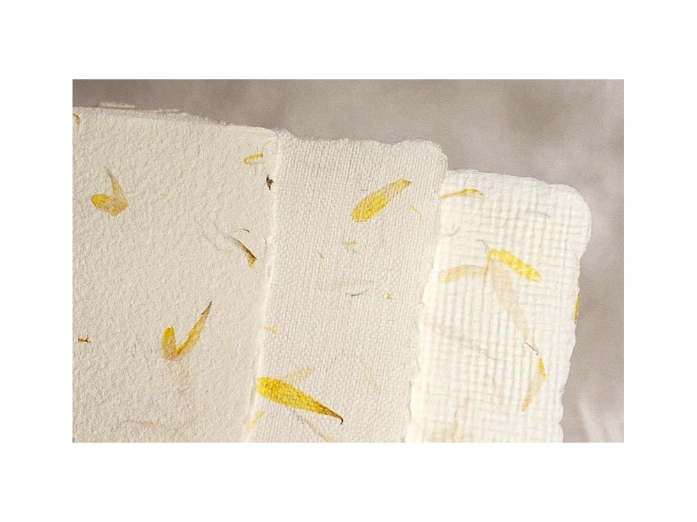 Handmade paper - Kalander - calendula, smooth, A5