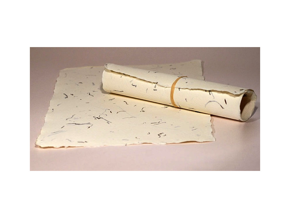Papier czerpany - Kalander - tytoń, gładki, A5