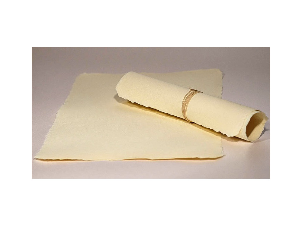 Handmade paper - Kalander - ecru, smooth, A4