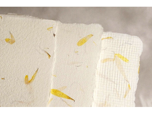 Handmade paper - Kalander - calendula, smooth, A4