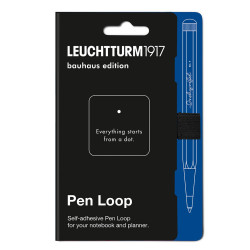 Pen loop, elastic pen holder, Bauhaus - Leuchtturm1917 - Black