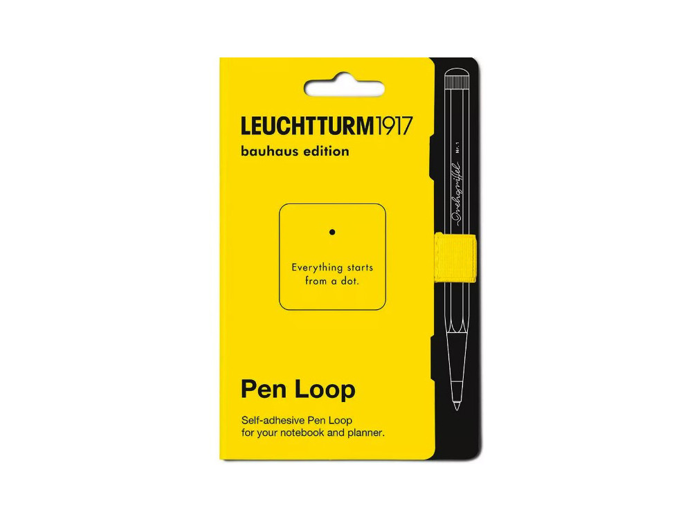 Pen loop, elastic pen holder, Bauhaus - Leuchtturm1917 - Lemon Yellow