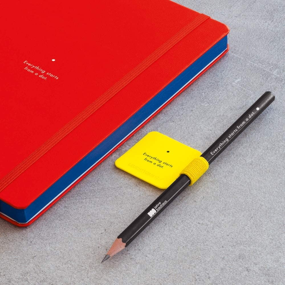 Pen loop, elastic pen holder, Bauhaus - Leuchtturm1917 - Lemon Yellow