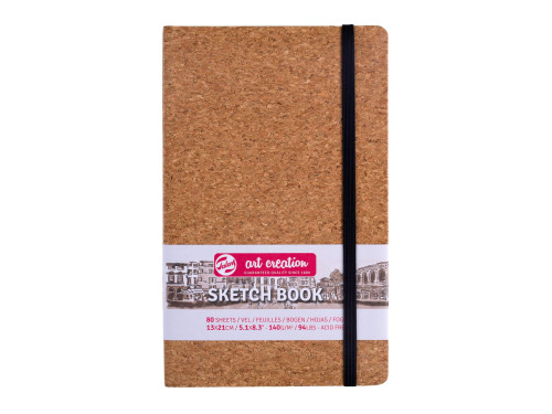 Sketch Book 13 x 21 cm - Talens Art Creation - Cork, 140 g, 80 sheets