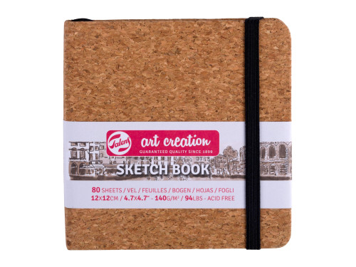 Sketch Book 12 x 12 cm - Talens Art Creation - Cork, 140 g, 80 sheets