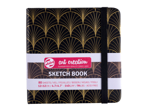 Sketch Book 12 x 12 cm - Talens Art Creation - Art Deco, 140 g, 80 sheets