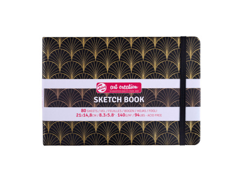 Sketch Book 21 x 14,8 cm - Talens Art Creation - Art Deco, 140 g, 80 sheets
