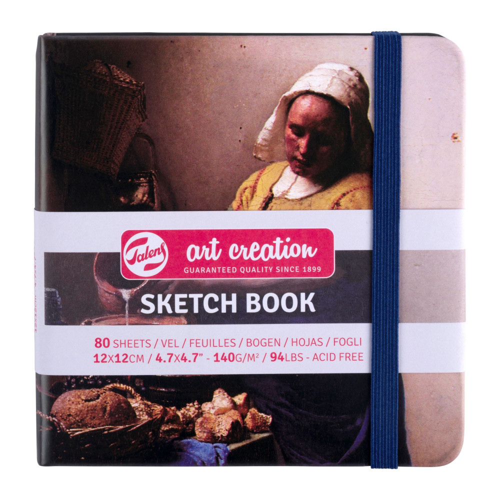 Sketch Book 12 x 12 cm - Talens Art Creation - The Milkmaid, 140 g, 80 sheets