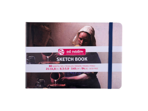 Sketch Book 21 x 14,8 cm - Talens Art Creation - The Milkmaid, 140 g, 80 sheets