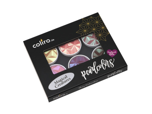 Zestaw akwareli, Magical Creatures - Coliro Pearl Colors - 6 kolorów
