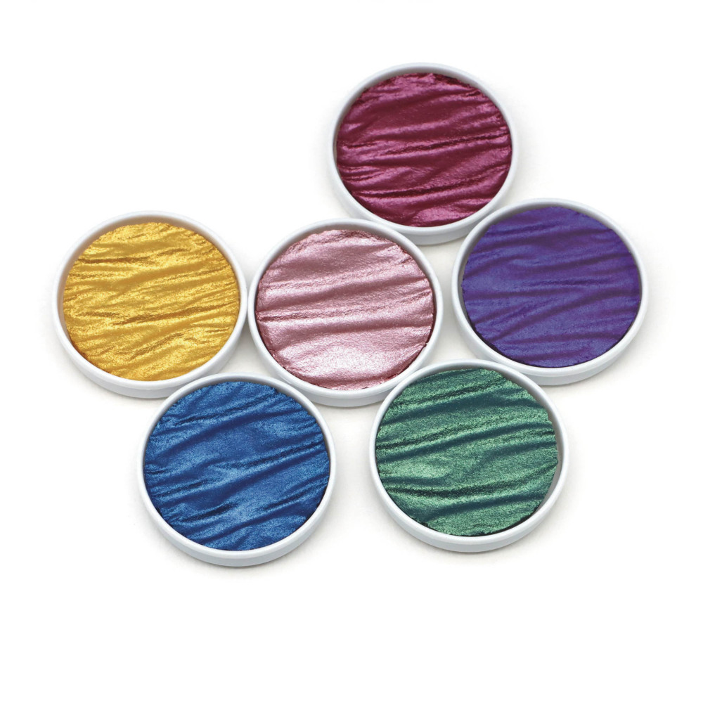 Zestaw akwareli, Rainbow - Coliro Pearl Colors - 6 kolorów