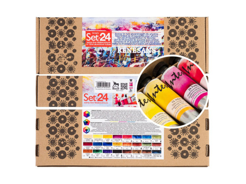 Set of Intense watercolor paints - Renesans - 24 x 15 ml