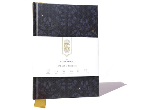 Sketchbook Enveloped in Rattan - Ferris Wheel Press - Midnight, 160 g, A5