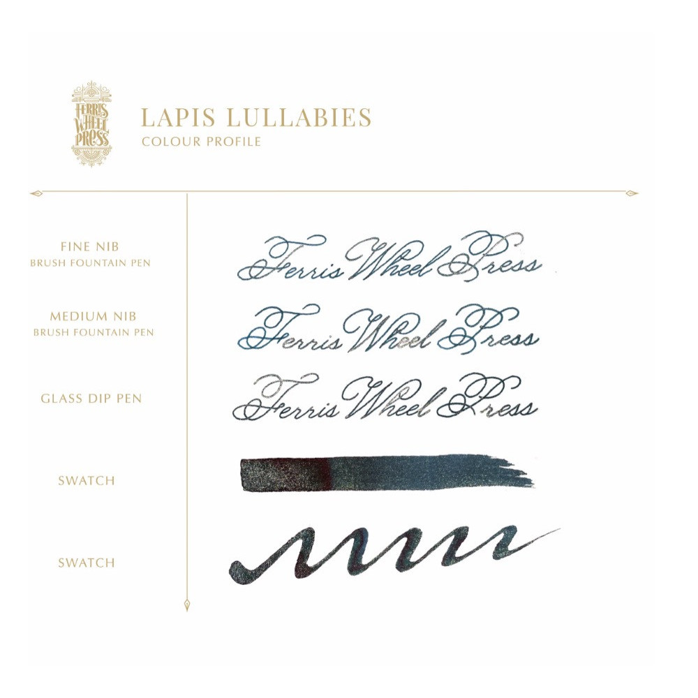 Calligraphy ink FerriTales - Ferris Wheel Press - Lapis Lullabies, 20 ml
