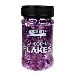 Decor foil Colored Flakes - Pentart - light violet, 100 ml