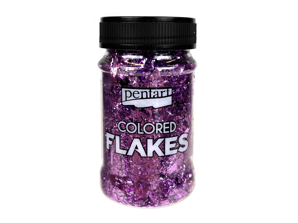 Decor foil Colored Flakes - Pentart - light violet, 100 ml