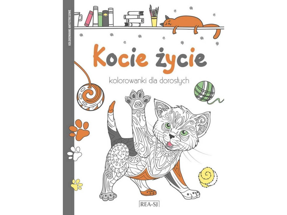 Coloring book for adults - Cat's Life