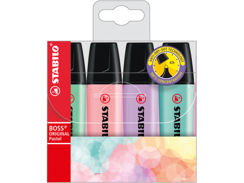 Boss highlighters set - Stabilo - pastel, 4 pcs.