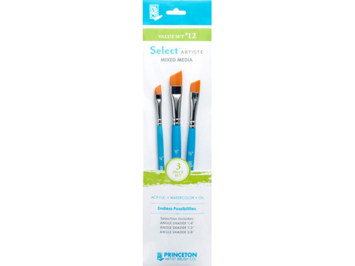 Synthetic Select Artiste brushes, Value Set 12 - Princeton - 3 pcs.