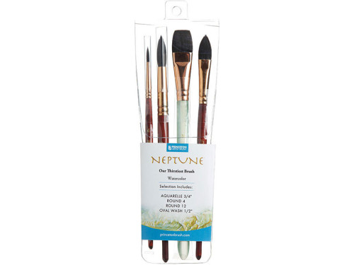 Set of synthetic Neptune brushes - Princeton - 4 pcs.