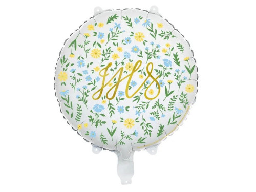 Balon foliowy, IHS - niebieski, 45 cm
