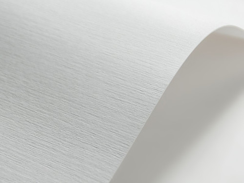 Elfenbens Decor Paper 185g - white Linen (203) A4