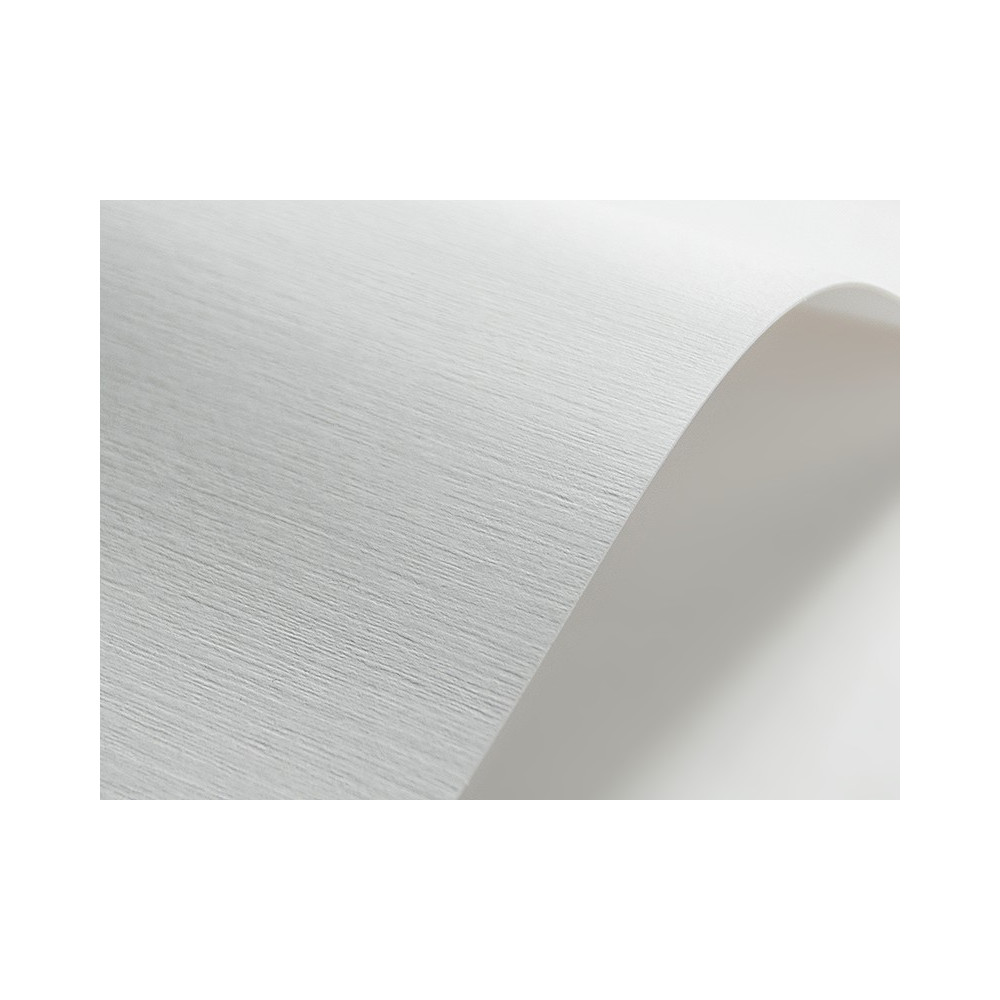 Elfenbens Decor Paper 185g - white Linen (203) A4