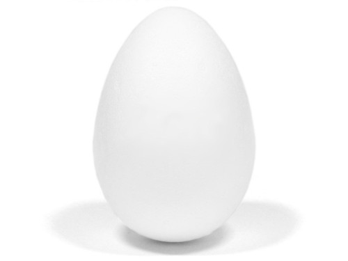 Styrofoam egg - 12 cm