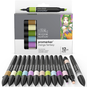 WINSOR & NEWTON Promarker marqueurs 12+1 manga fantasy - Cdiscount