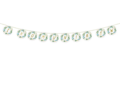 Garland, I Komunia Św. - white, 2 m
