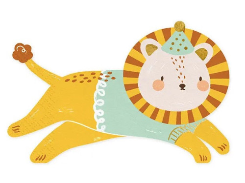 Paper napkins, Lion - 20 pcs.
